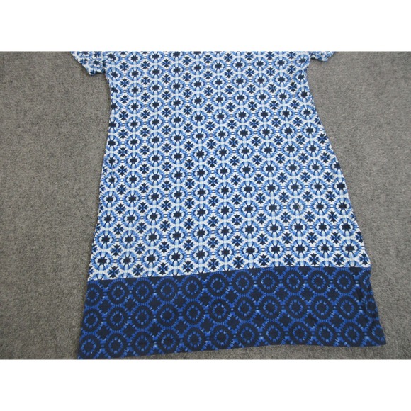 Tommy Bahama Dress Womens Medium Blue Geometric T-Shirt Short Sleeve Jersey - Picture 2 of 12